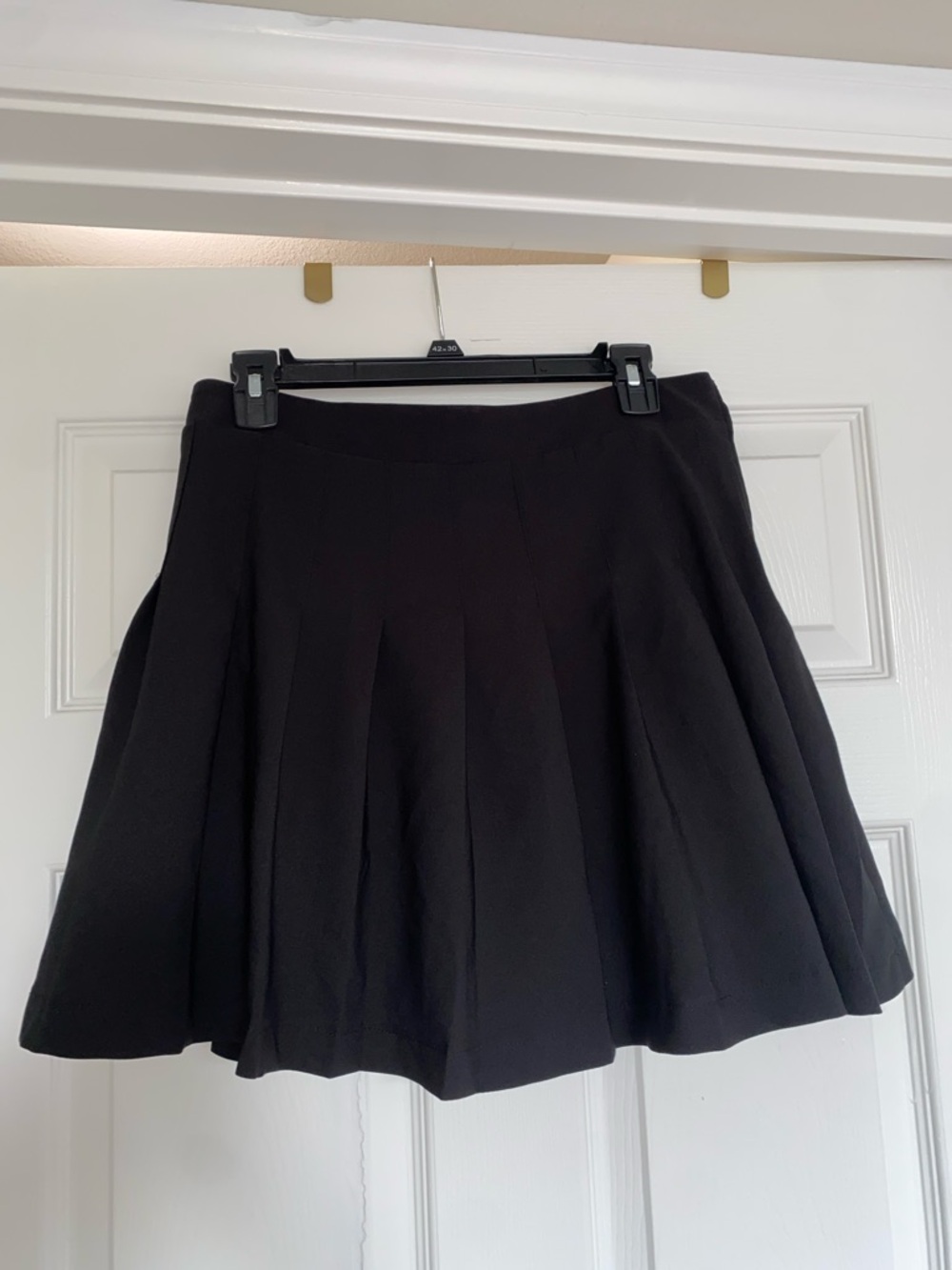 Foxblood Black Pleated Skirt